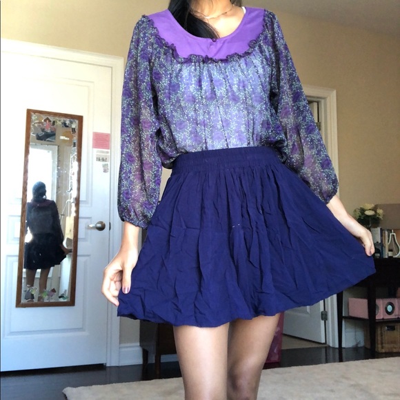 f21 purple skirt - Picture 2 of 2